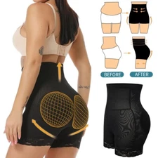 Women Fajas Colombianas Fake Buttocks Bum Lift Shorts Body Shaper Booty Enhancer