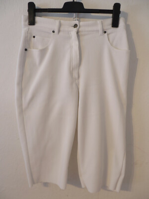 chice Caprihose Kurz-Gr. 20 = 40 weiß Damen Mode Kleidung Shorts Hose Bermuda