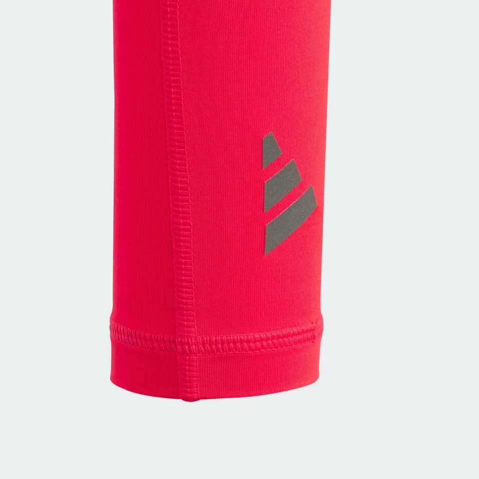 adidas AeroReady Running Arm Sleeves Gym Football Sports Training Red - Image 3 of 3