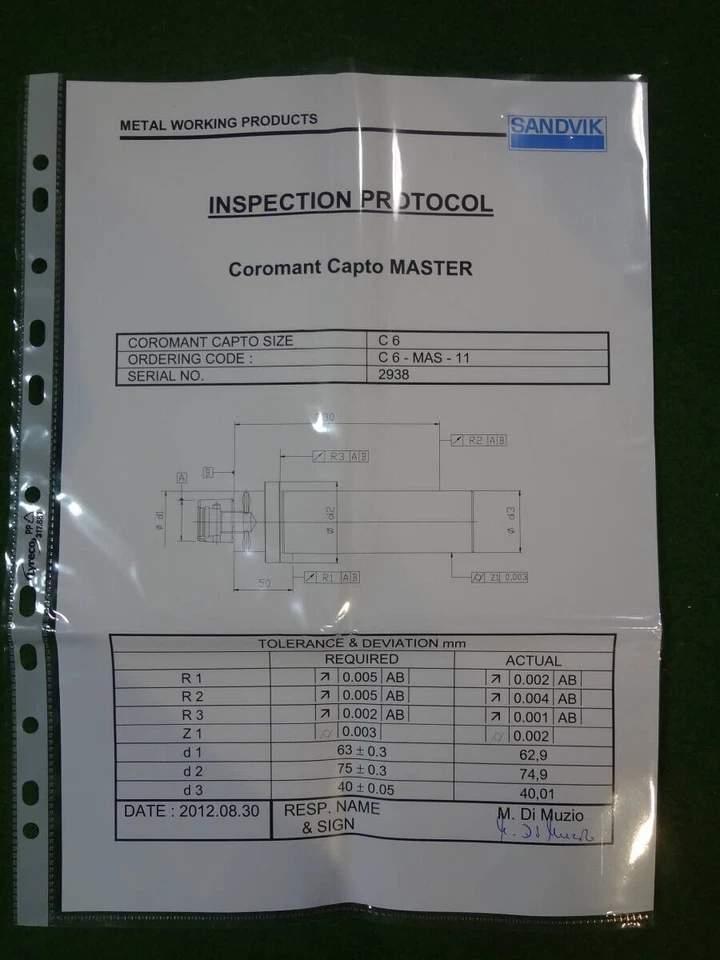 MINT CONDITION SANDVIK C6-MAS-11 Coromant Capto Run-Out Gauge - Image 3 of 4