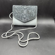 Evening Bag on Corded Strap Perfect Little Black LaRegale Beaded Read