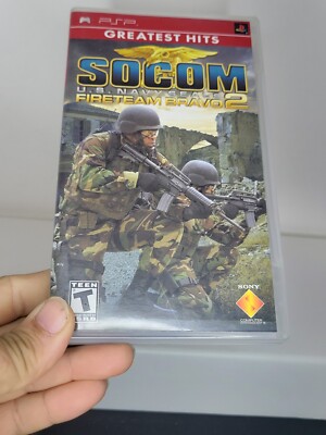 Socom US Navy Seals Fireteam Bravo 2 Sony For PSP UMD Shooter 1E Game Fighting