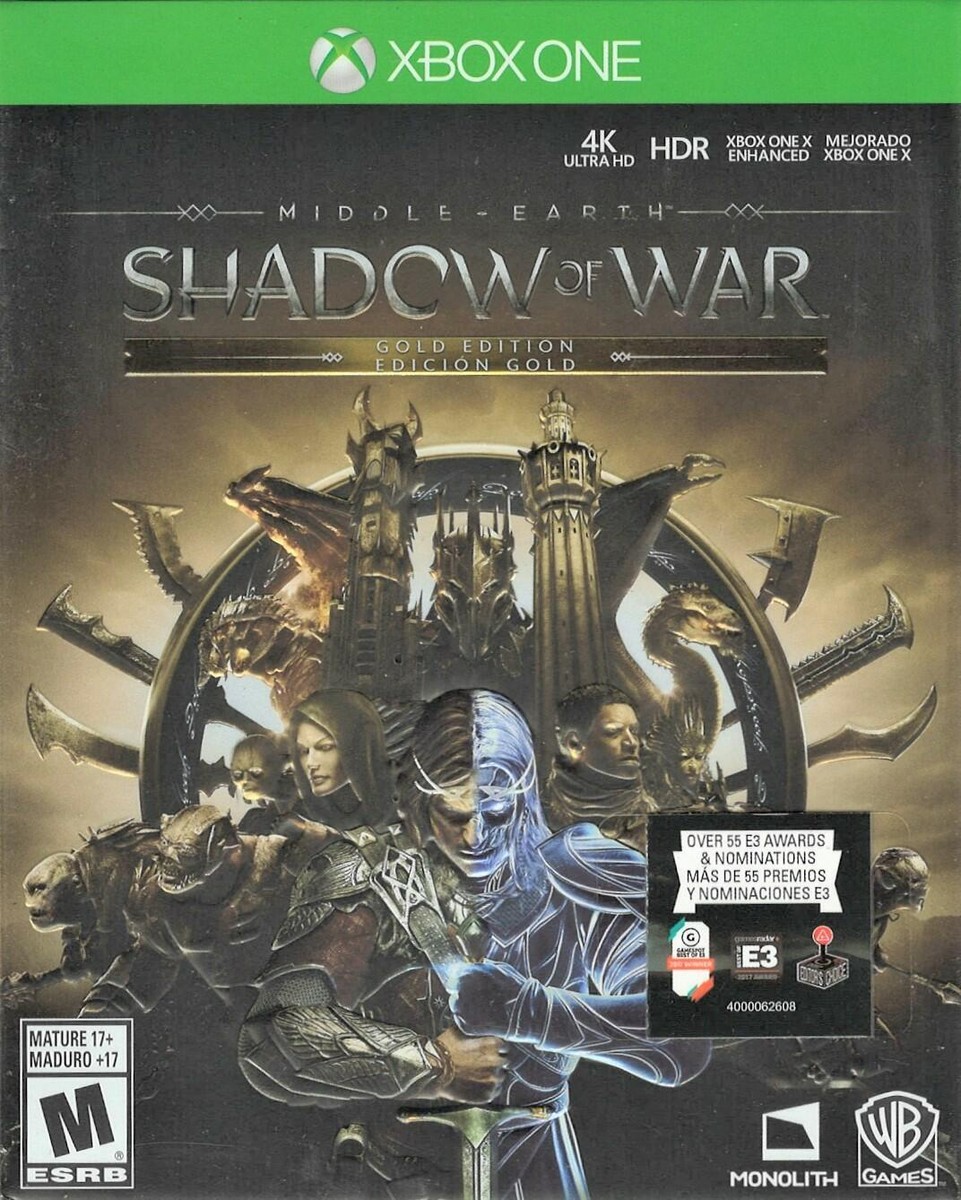 Middle Earth: Shadow Of War Gold Edition Xbox One (Brand New