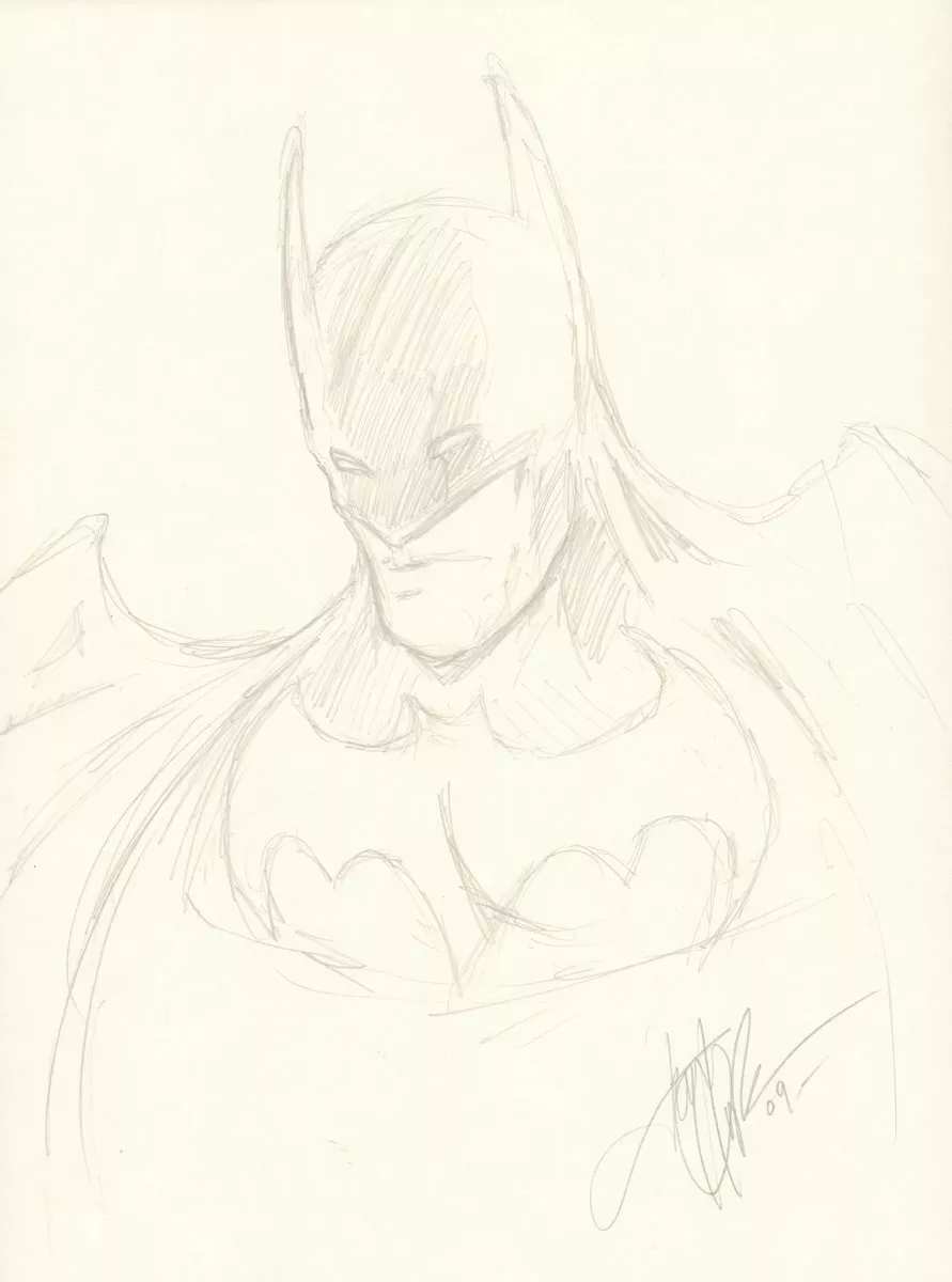 Batman outlet pencil drawing