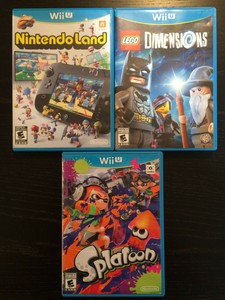 任天堂wii U 游戏捆绑出售物品 喷射战士 Nintendo Land 乐高dimensions Ebay