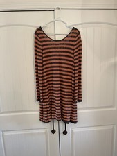 Free People Stripe Sweater Tunic Dress- Size Small- EUC- Buy It Now