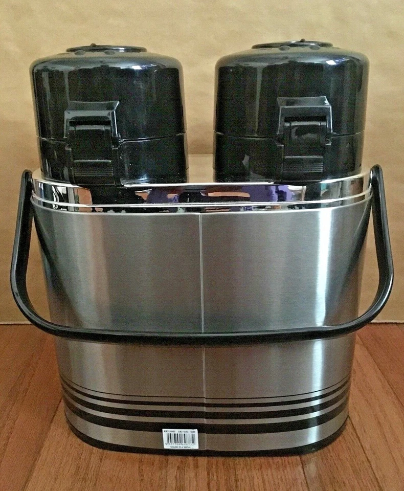 Dispensadores de café portáteis Regal Duel - Aço inoxidável com duas bombas 1,0L + 1,0L - Imagem 2 de 4