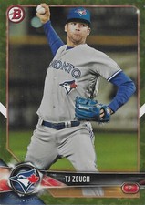 2018 Bowman Prospect Camo #BP56 TJ Zeuch Toronto Blue Jays