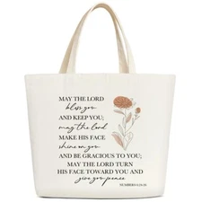 Bobo Floral Tote Bags for Women Aesthetic Tote Bag Reusable Tote Library Tote...