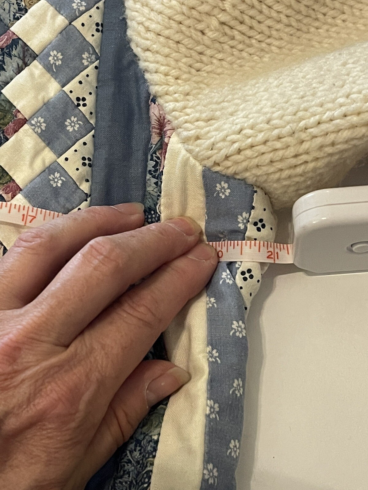 Handmade Quilt Front Patchwork Sweater Jacket - image 8