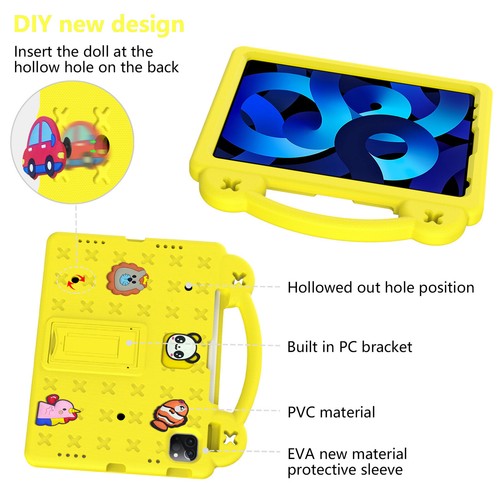 For iPad Pro/Air/mini 1 2 3 4 5 6th Gen Kid Safe Handle Stand Tablet Case Cover - Picture 3 of 51