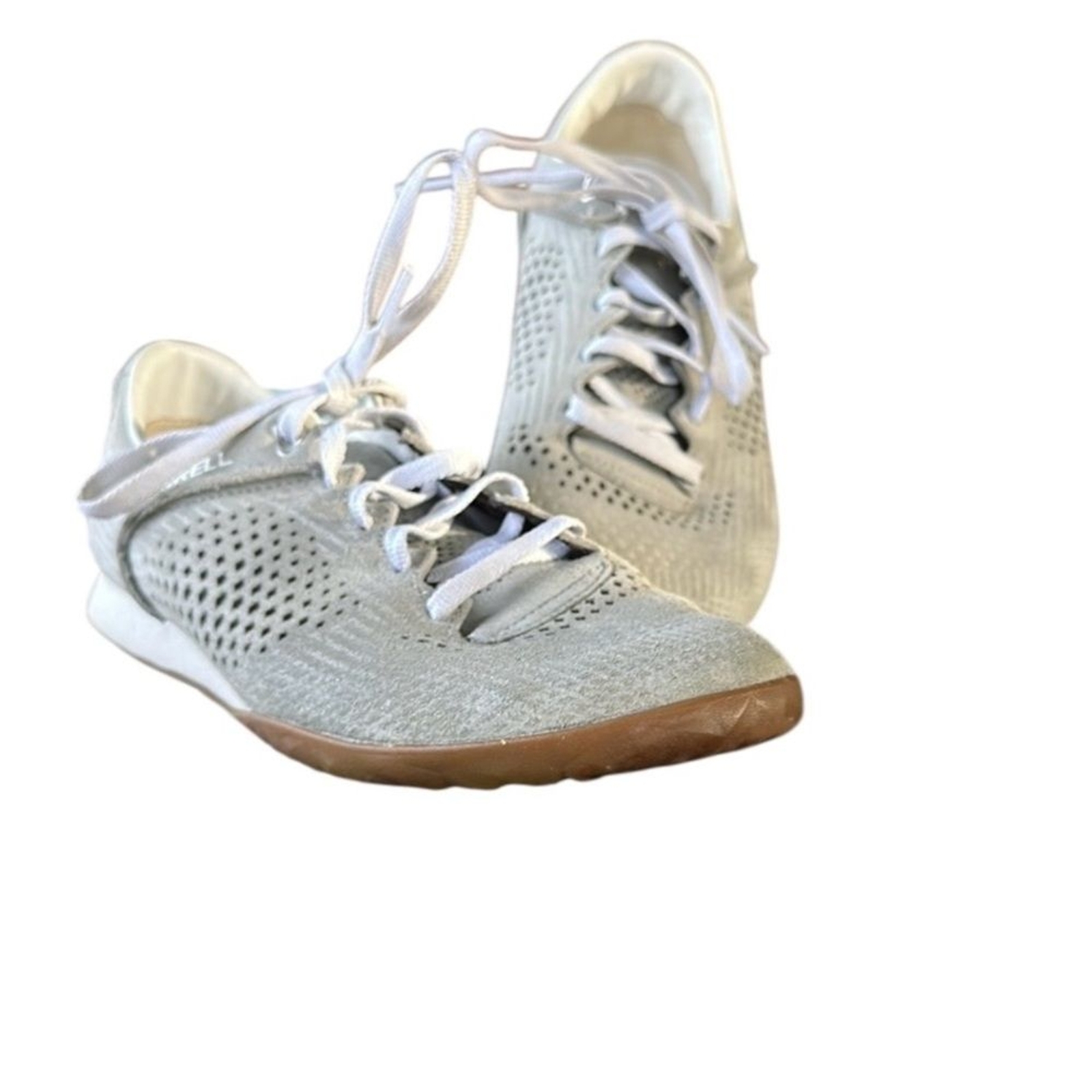 Sneaker Merrell grigie alte in pelle da passeggio escursionismo taglia 8