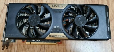 GTX 770 EVGA SC GeForce GPU 2GB Graphics Video Gaming Card, ACX