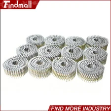 Findmall 3600 Pieces 15 Degree 1-3/4" x 0.092" Full Round Head Siding Nails