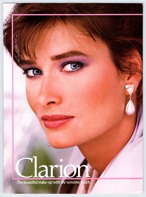 1987 PRETTY WOMAN CLARION MAKE-UP Vintage 8''X10.75'' Magazine Ad 80's M472