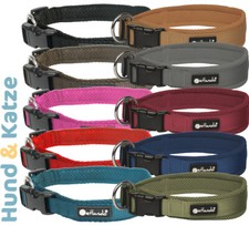 PETLANDO MESH-HUNDEHALSBAND IN 8 GR&Ouml;SSEN/10 FARBEN, CLICK-VERSCHLUSS, GEPOLSTERT