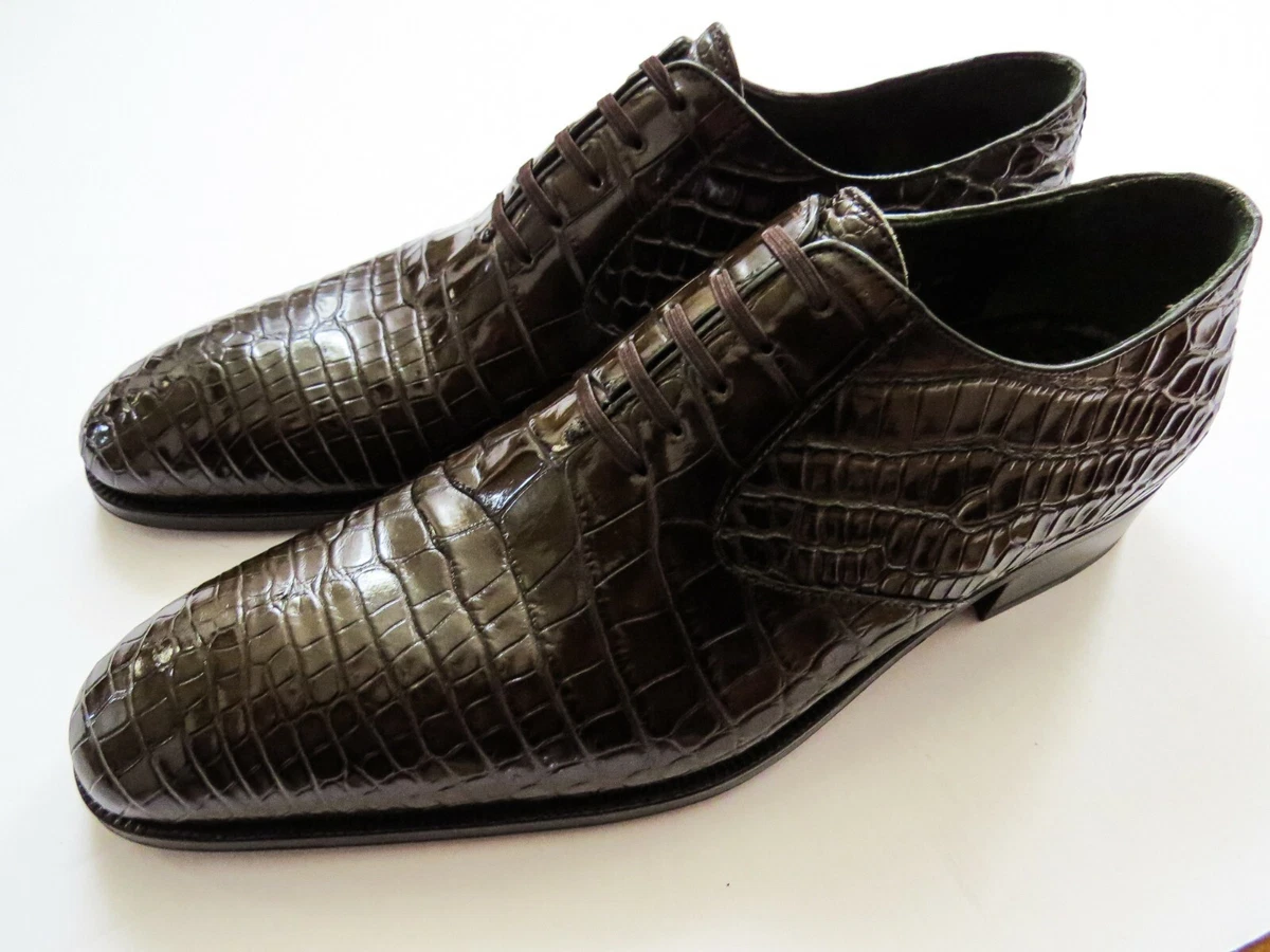 Crocodile skin shoes uk clearance