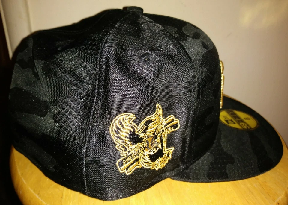 New York Yankees Gold Hat World Series Black New Era All Stars Elite Men's 8 USA - Image 2 of 4
