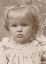 BABY, BLASE ATTITUDE. CABINET CARD. 