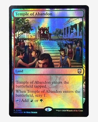 MTG | Temple of Abandon | Modern Horizons 3 | Ripple Foil | NM | EN