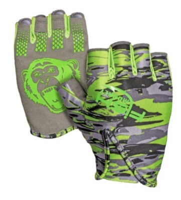 Fish Monkey FM18 Stubby Guide Glove-Color Voodoo Green Size XL