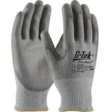Protective Industrial Products Gloves Gray Seamless Knit G-Tek Polykor Blended