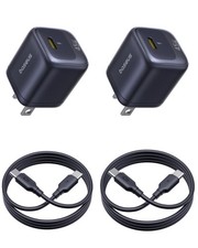 45W USB C Charger Block 2 Pack - Super Fast Charging with USB-C Cable for iPhone