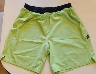 Adidas Training Shorts Men's XL Pulse Lime Aero ready Pull On AXIS WVN 3.0