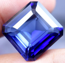 Natural Montana Yogo Sapphire 34.24 Ct Emerald Certified FLAWLESS Loose Gemstone