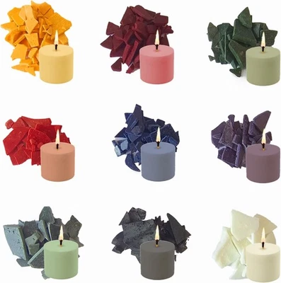 RONOZA Kerzenwachs Farbe, 9 Farben x 5g, Kerzenfarbe, Kerzen Farbe für Diy Kerze,
