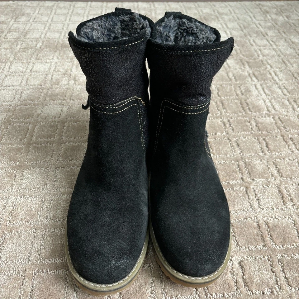 Botas Eric Michael Denver para mujer 39 gamuza negras holgadas forradas de piel sintética cálidas acogedoras Foto 4 de 4