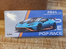 Pop Race Lamborghini Huracan STO Blu Laufey 1/64 PR640110