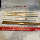 lot of 6 different Coca-Cola rulers in inches or centimeters Vintage, Used