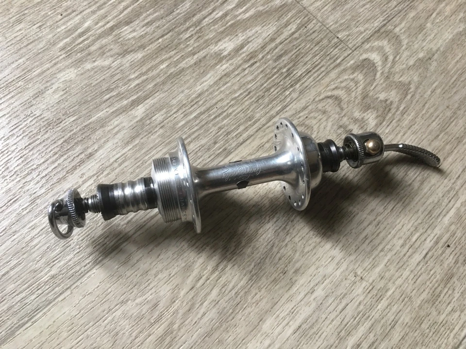 velo course ancien vintage , moyeux campagnolo record ( 32.trous ) - Photo 2/4