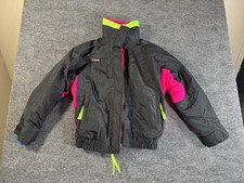 Columbia Sportswear Bugaboo Women's Jacket S Vintage 1990s Black Pink Blue Neon