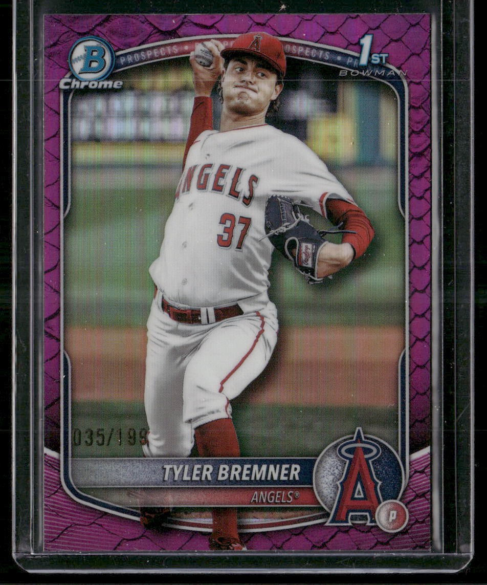 2025 Bowman Draft #BDC-37 Tyler Bremner Chrome Fuchsia Reptilian Refractor /199