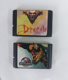 Vintage cartridges from 90's for sega mega drive pal region, lot of 12