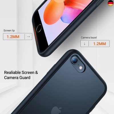TORRO Premium-Lederhülle Für IPhone SE 2022/2020 & IPhone 7/8 – Mit Standfunktion, 3 Kartenfächern & Magnetverschluss, Schwarz