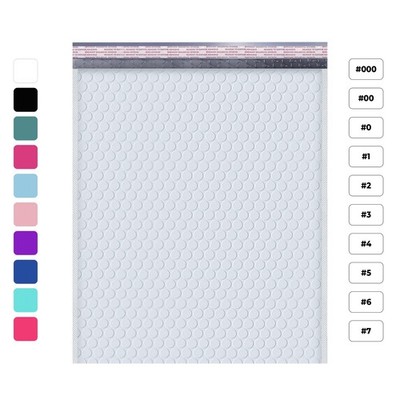Baylue Poly Bubble Mailers | Multiple Sizes & Colors  Self Seal Padded Envelopes