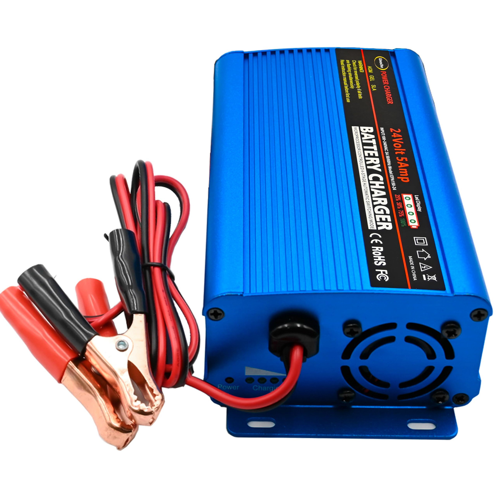 24V 5A Smart Automatic Battery Charger and Maintainer Trickle Charge  