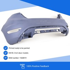 Ford Fiesta MK7 2008-2017 Rear Bumper Without PDC Primed