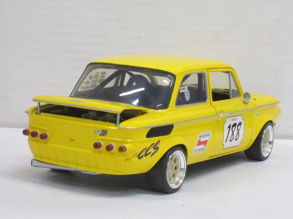 NSU Prinz TT Racing n.188 colore giallo senza scatola Revell 1:18 - Immagine 2 di 4
