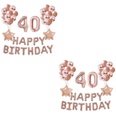 Set of 2 Geburtstag Folienballons Zahlenfolienballons Aluminiumfolienballon