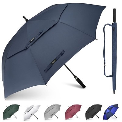 Gonex 68 Inch Extra Large Golf Umbrella, Automatic Open Travel 68 inch, Navy