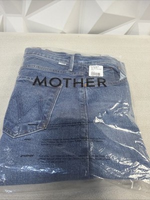MOTHER JEANS THE MID RISE LASSO HEEL Size 28 Wash Knick Knack Paddy Whack 