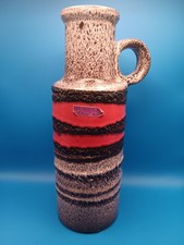 Scheurich 401-28 Keramik ceramic vase red orange brown WGP MCD Germany