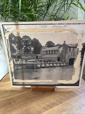 Large Antique Rowing Photograph. Oxford / Cambridge Rowing Team. 1896 Vintage