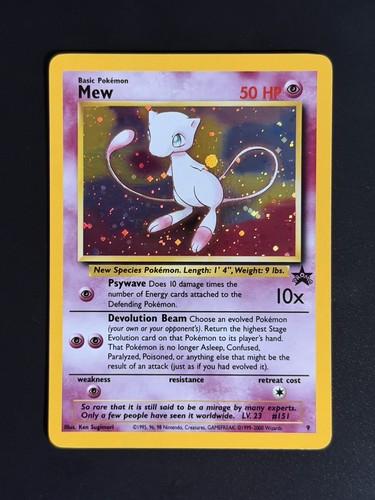 Mew 9 Holo Promo Wizards Black Star Promos Pokemon English MP Card