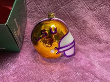 Louisiana state university football helmet christmas ornament