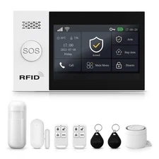 Alarm System for Home Security,Wireless 4.3" Fulltouch Screen Home Alarm Kits...